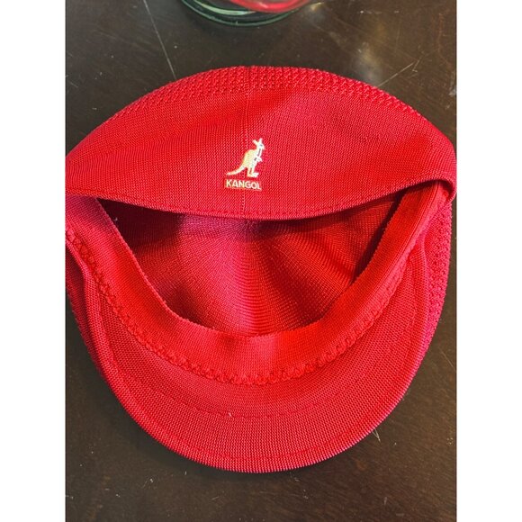 Kangol Tropic 504 Ventair Cap Large Red Lightweight Breathable Knit Stylish Hat - Picture 14 of 15